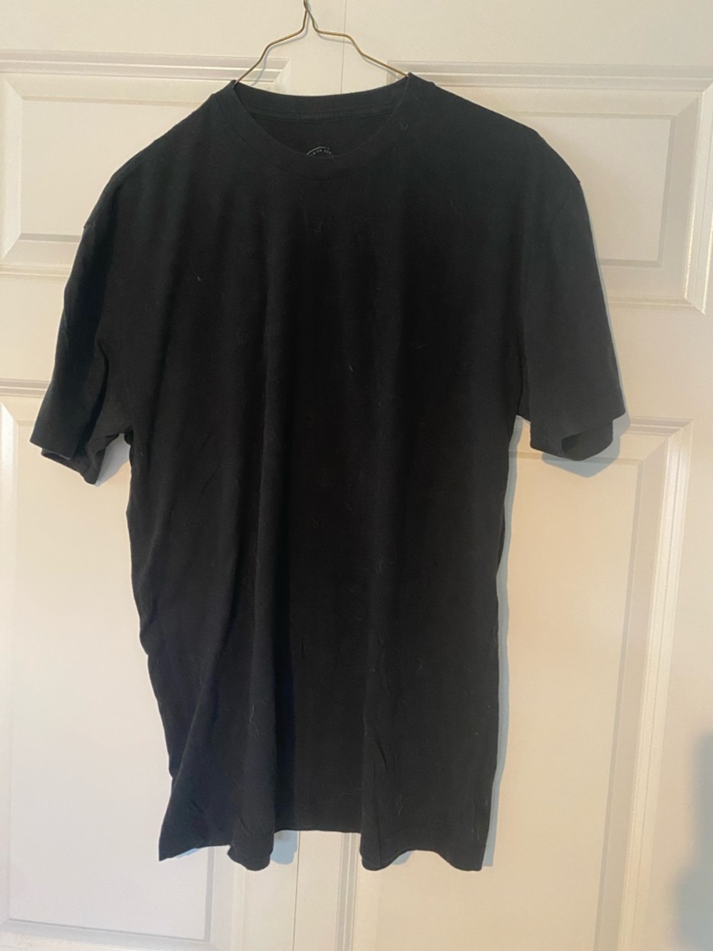 Classic Black Crew Neck Men's T-Shirt